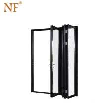 Transparent doha industrial steel  folding door